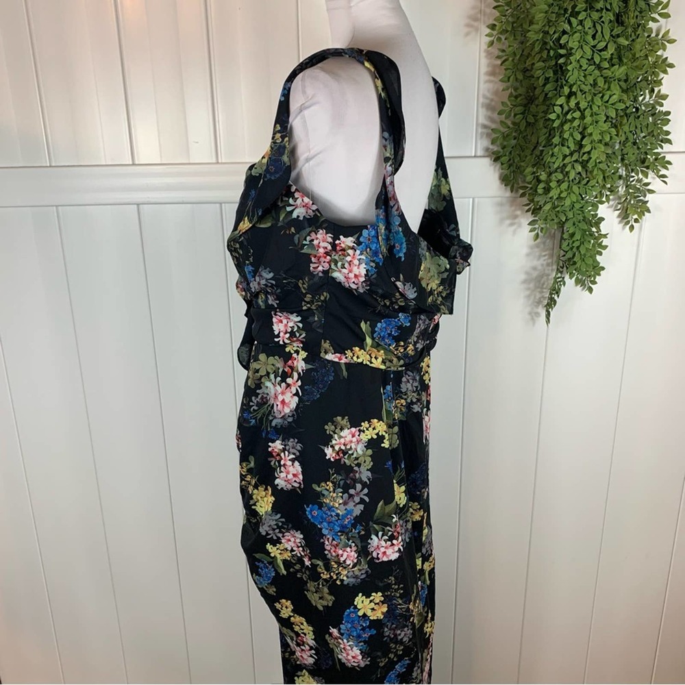 18 plus size NEW City Chic Honey Suckle Dress Black Womens Plus 18 - Picture 5 of 10